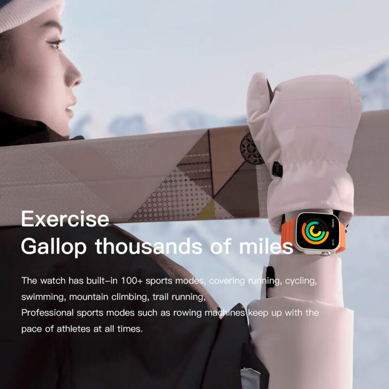 Relógio Smartwatch Zwear Zl67 BT 5.2 Tela 1.93' Laranja