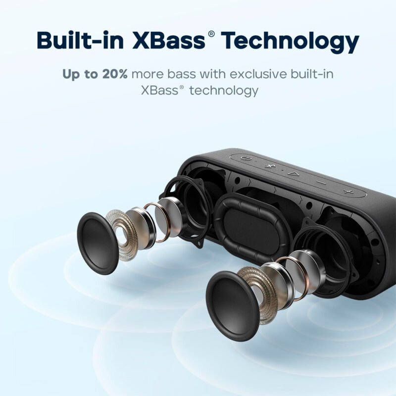 Caixa Som Bluetooth Tribit XSound Go BTS38 Portátil Preta