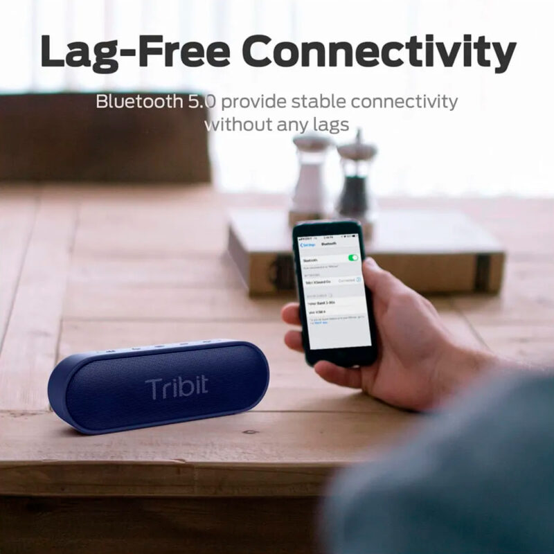 Caixa Som Bluetooth Tribit XSound Go BTS38 Portátil Azul