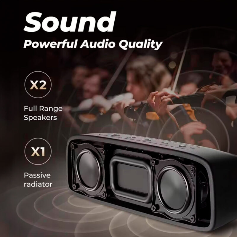Caixa de Som Bluetooth Tribit XSound Surf Portátil Preta