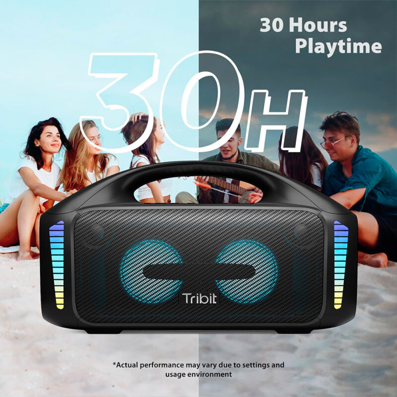 Caixa Som Bluetooth Tribit Stormbox Blast Portatil Preta