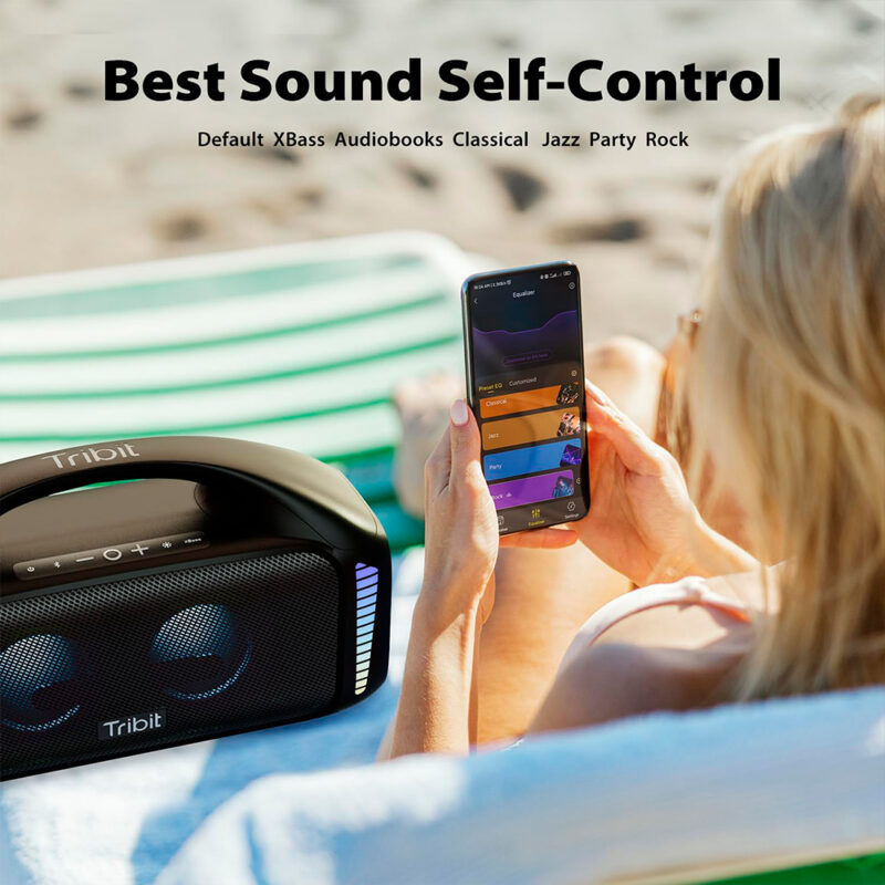 Caixa Som Bluetooth Tribit Stormbox Blast Portatil Preta