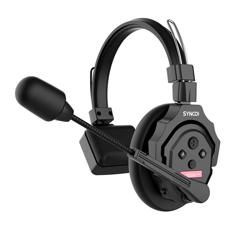 Fone de Ouvido Sem Fio Synco X1 p/Intercomunicação Preto