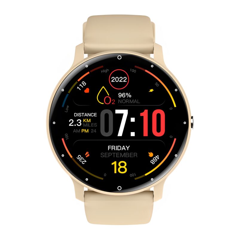 Smartwatch Zwear Zl02d Bluetooth 4.0 Tela 1.2pol Amarelo