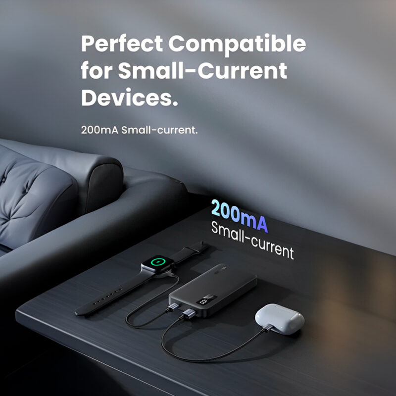 Power Bank Ugreen 10000mAh Bateria Portátil 20W Preta