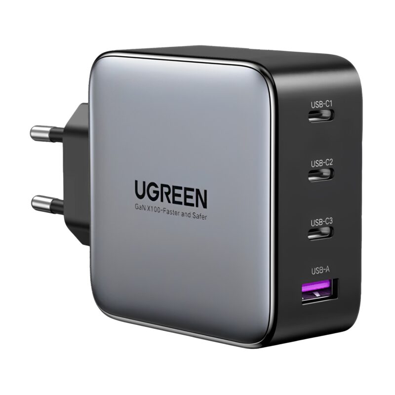 Carregador Parede Ugreen Usb A/C 100W + Cabo 1.5M Preto