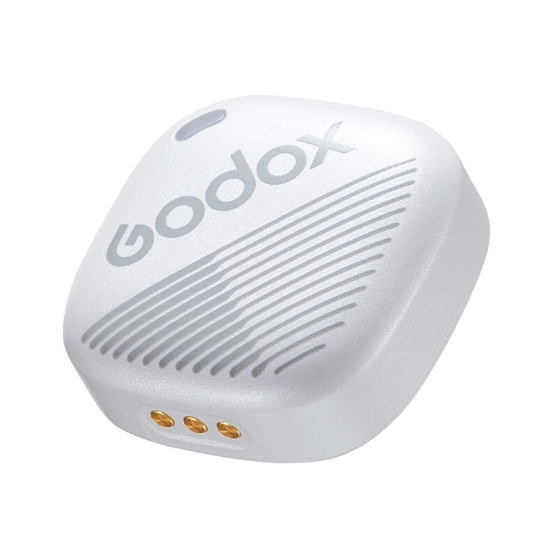Microfone Sem Fio Godox Cube SC Usb C Lapela 2.4GHz Branco