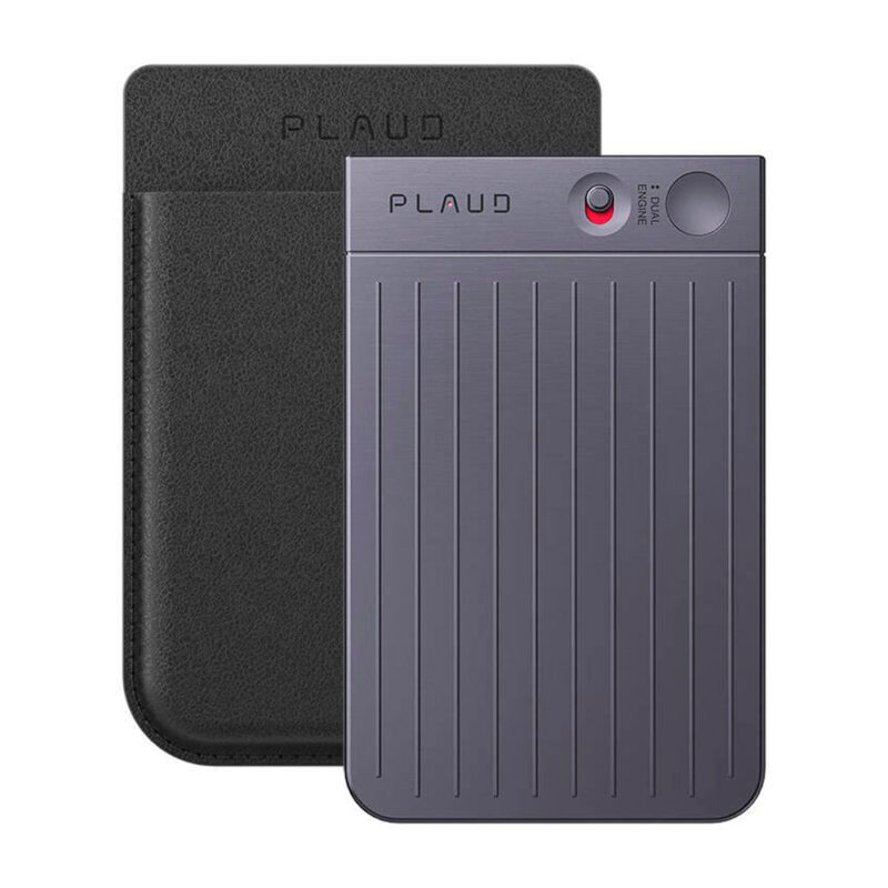 Gravador de Voz Plaud Note Portátil Preto/Cinza
