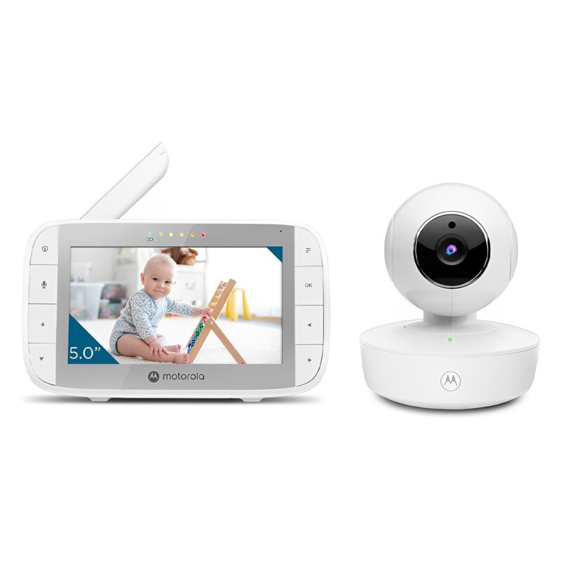 Babá Eletrônica Motorola VM36XL Monitor Tela 5 pol Branco