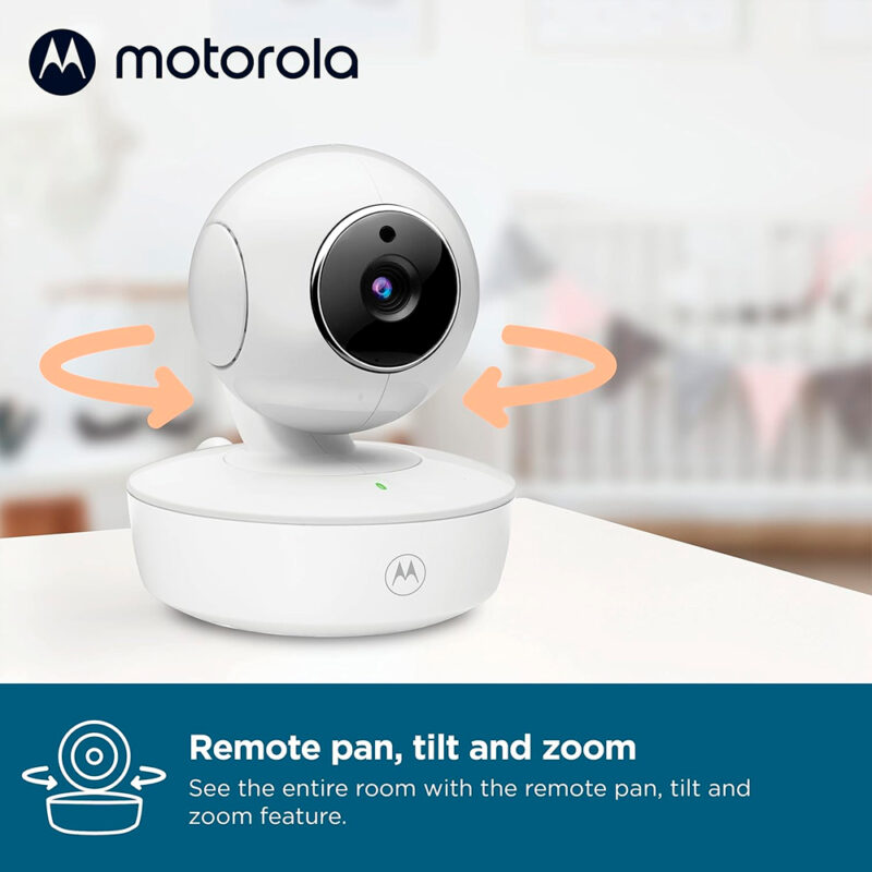 Babá Eletrônica Motorola VM36XL Monitor Tela 5 pol Branco