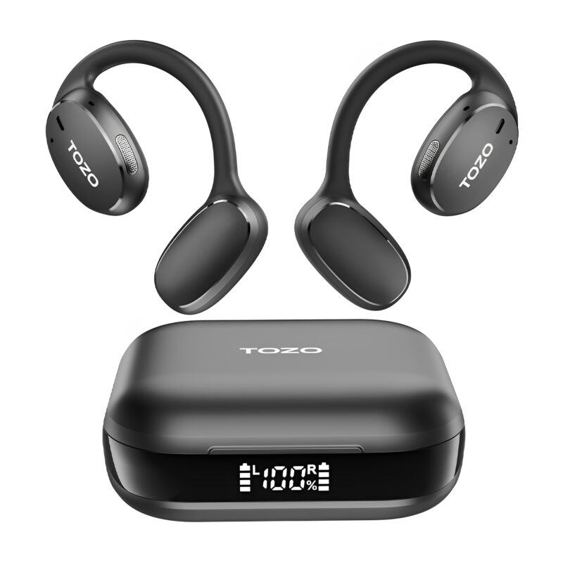 Fone de Ouvido Sem Fio Tozo OpenEgo Bluetooth 5.3 Preto
