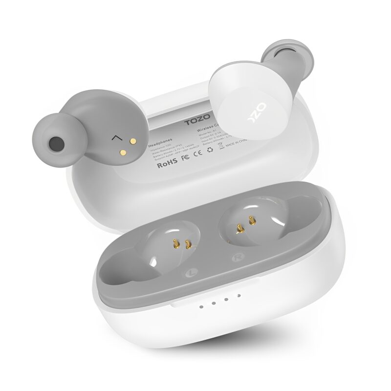 Fone de Ouvido Sem Fio Tozo Agile Dots Bluetooth 5.3 Branco