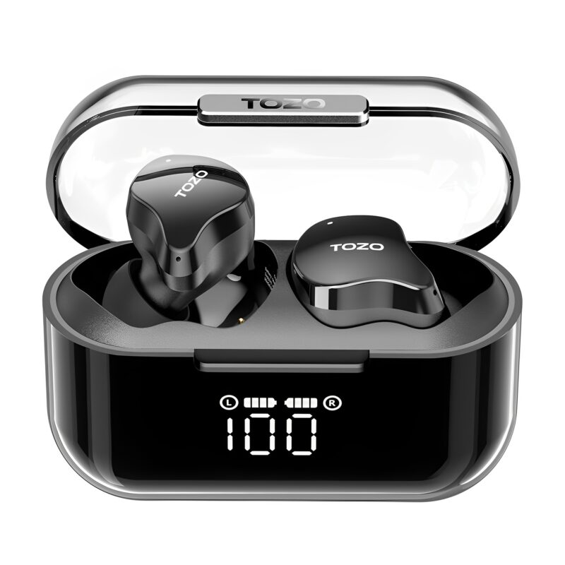 Fone de Ouvido Sem Fio Tozo Crystal Buds BT 5.3 Preto