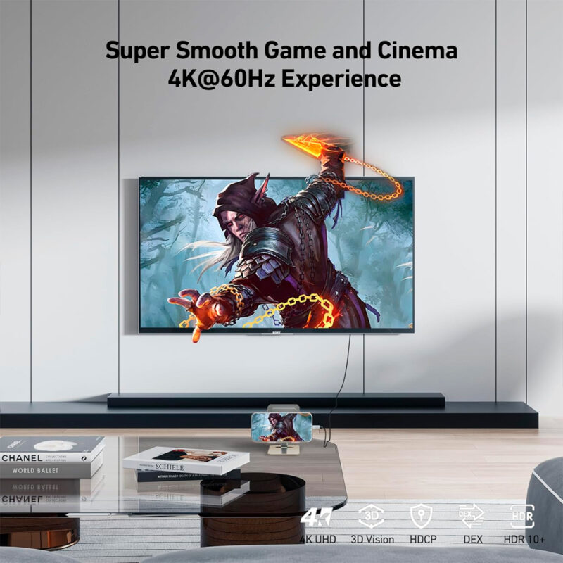 Cabo BENFEI USB-C para HDMI Aprox.1,83m 4K a 60Hz