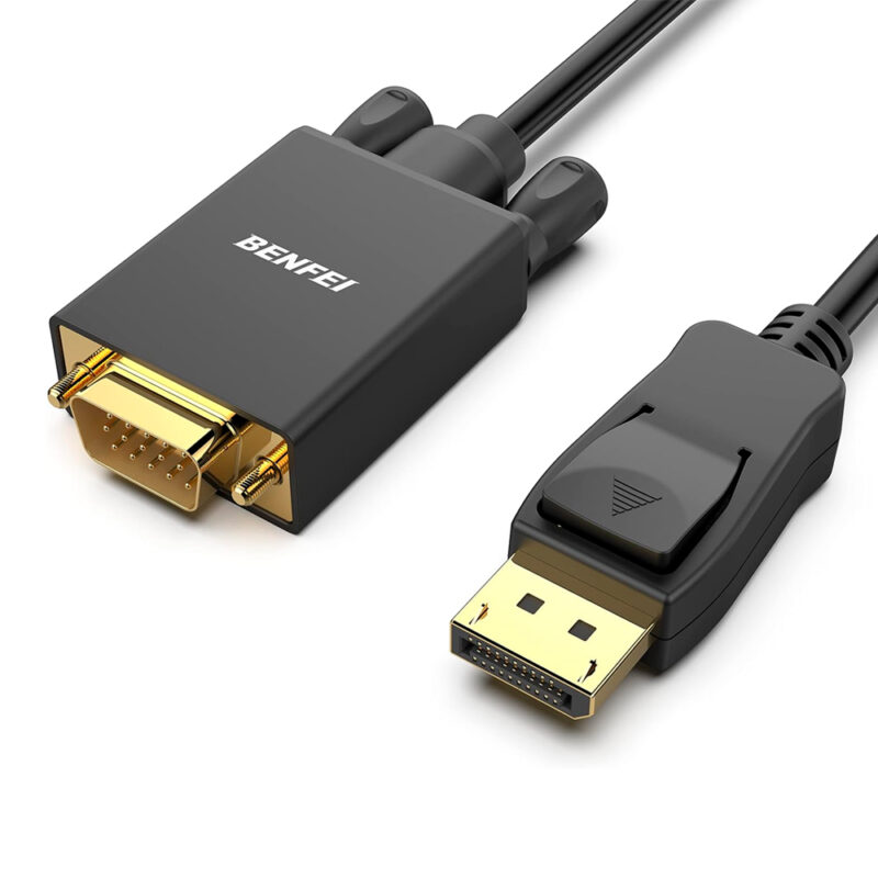Cabo DisplayPort para VGA Benfei Aprox. 1,83m Preto