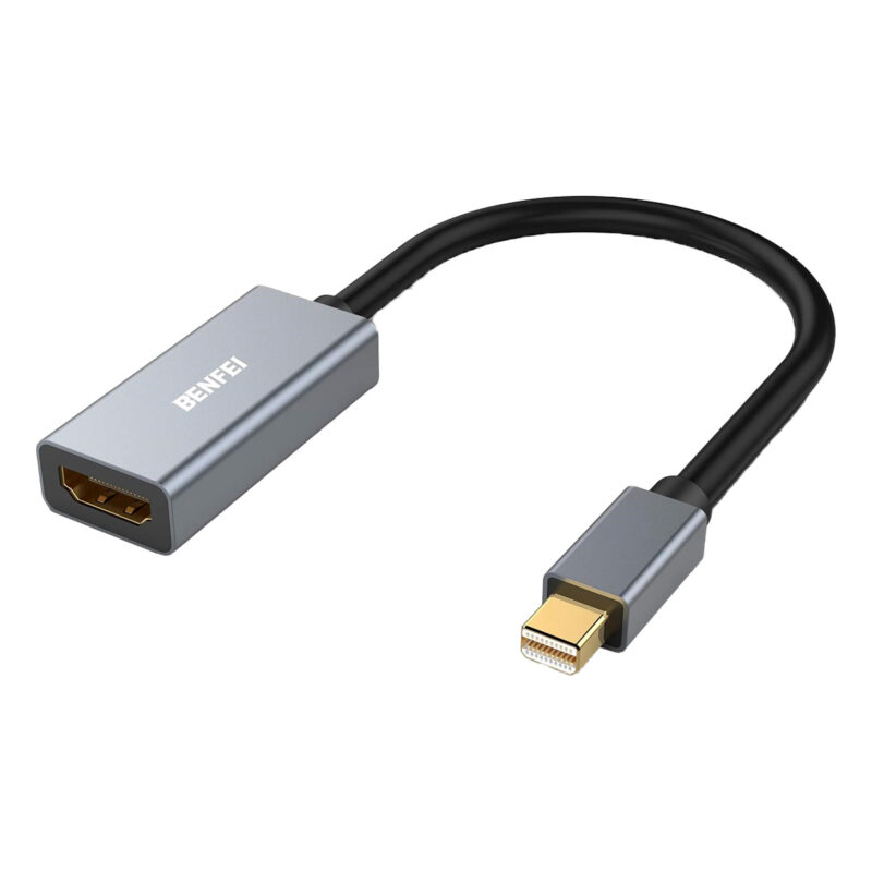 Adaptador de Vídeo Benfei Mini DisplayPort para Hdmi Cinza