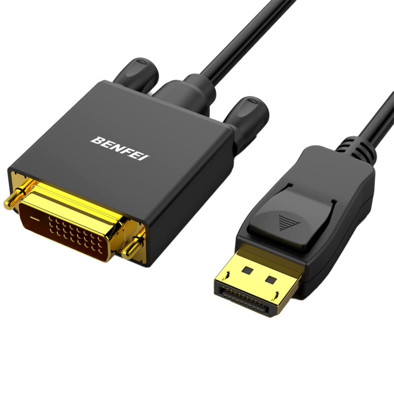 Cabo DisplayPort para DVI Benfei 1,8 Metros Preto