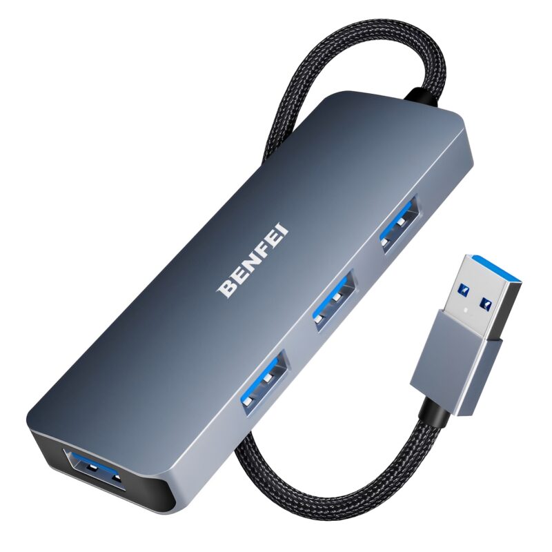 Hub Multifuncional USB 3.0 Benfei com 4 Portas USB A