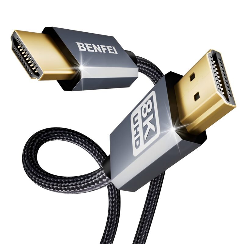 Cabo Hdmi Benfei 8K Macho/Macho 1,8 Metros Cinza