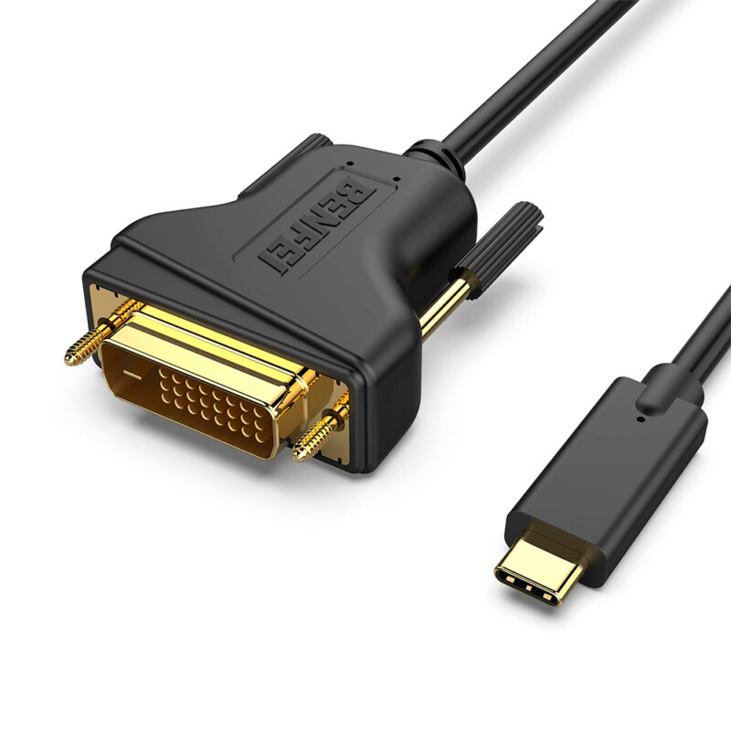 Cabo de Vídoe Benfei Usb C p/DVI 1,8M Macho/Macho Preto