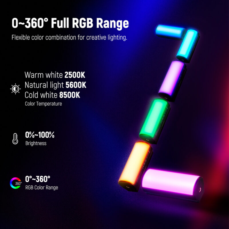 Mini Bastão de Luz Rgb Neewer TL96 Magnético Portátil