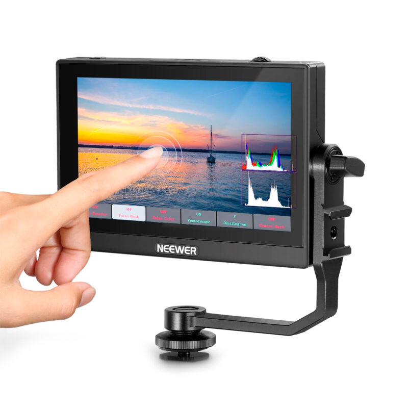 Monitor de Campo p/Câmera Neewer F500 Tela 5.5 pol. Preto