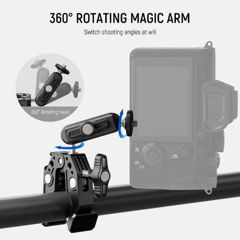 Garra Super Clamp BraçadeIra Neewer St83 Braço Mágico Cabeça