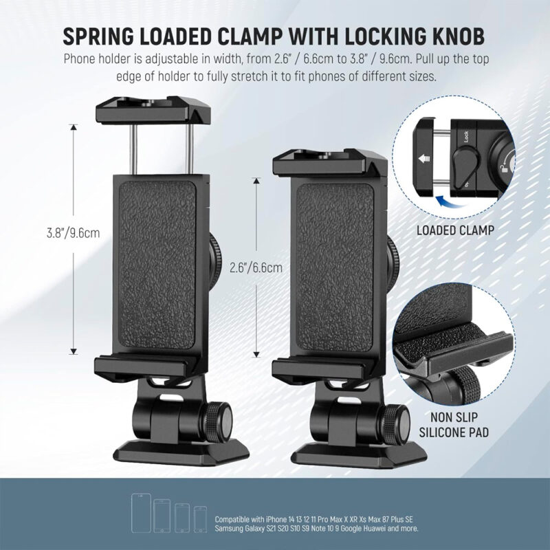 Suporte Adaptador Tripé Neewer para Smartphone Preto