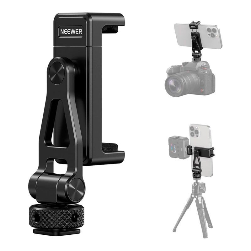 Suporte de Smartphone Tripé Neewer c/Sapata Fria Preto