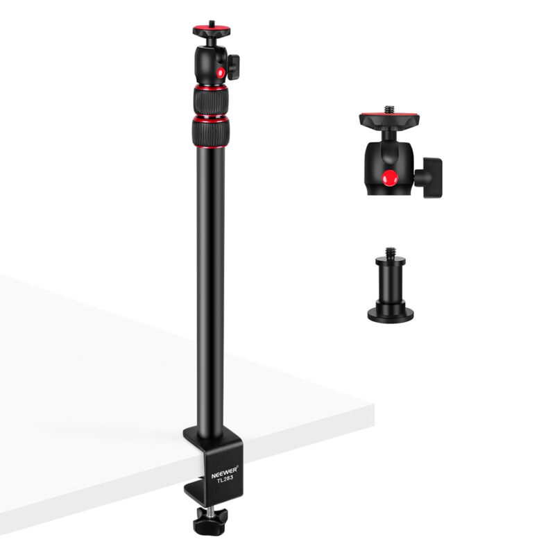Suporte de Mesa Câmera Neewer 1/4" Cabeça Esférica Preto