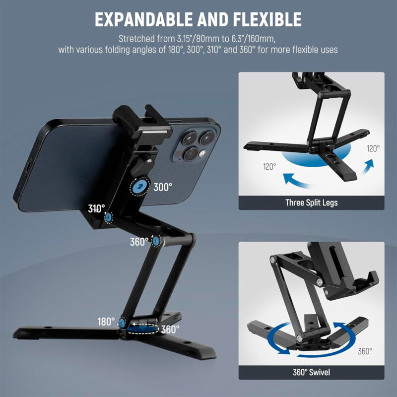 Adaptador de Montagem Tripé Neewer para Smartphone Preto