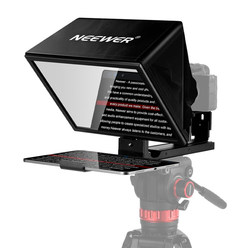 Teleprompter Neewer X12B para Câmera e Vídeo ao Vivo Preto