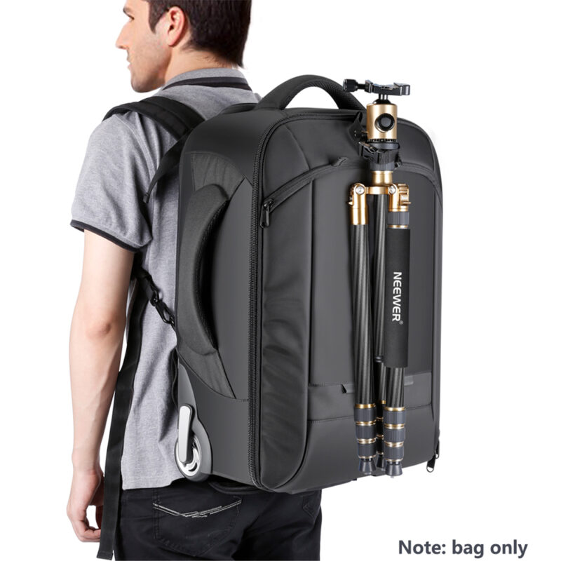 Mochila com Rodas Conversível Neewer para Câmeras Preto