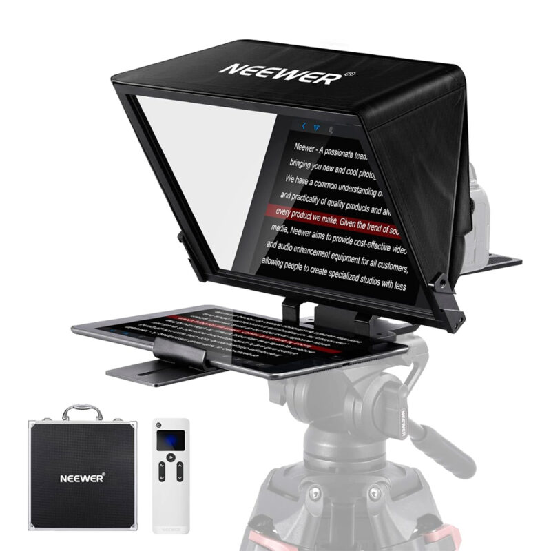 Teleprompter Dobrável Neewer X14 Pro Portátil Preto