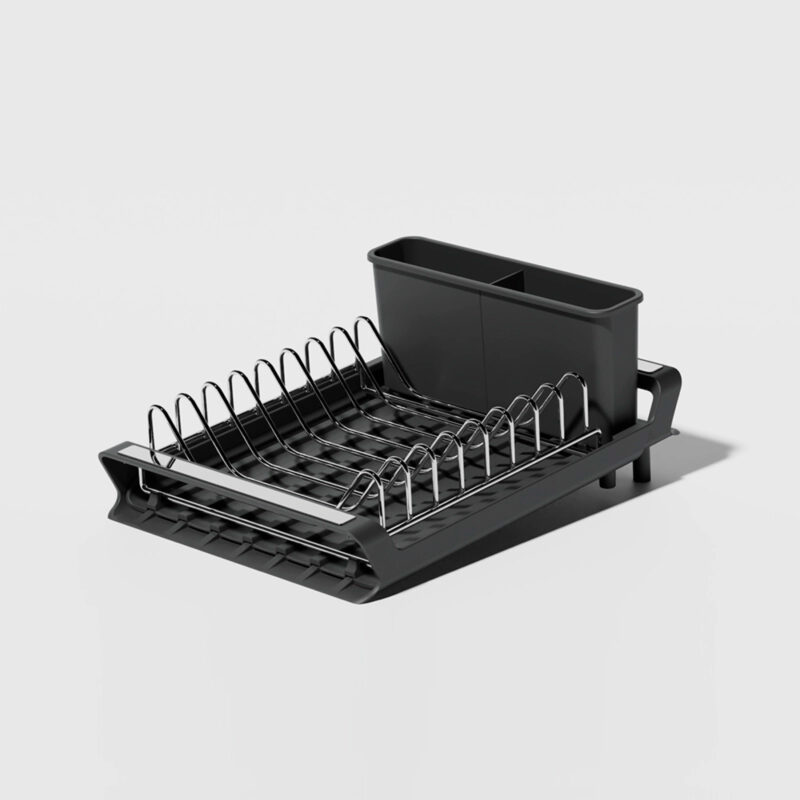 Escorredor de Louças Extensível Homfel Extendable Dish Rack em Aço Inox