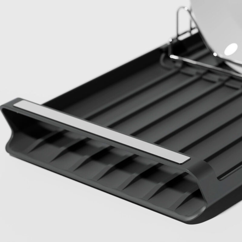 Escorredor de Louças Extensível Homfel Extendable Dish Rack em Aço Inox