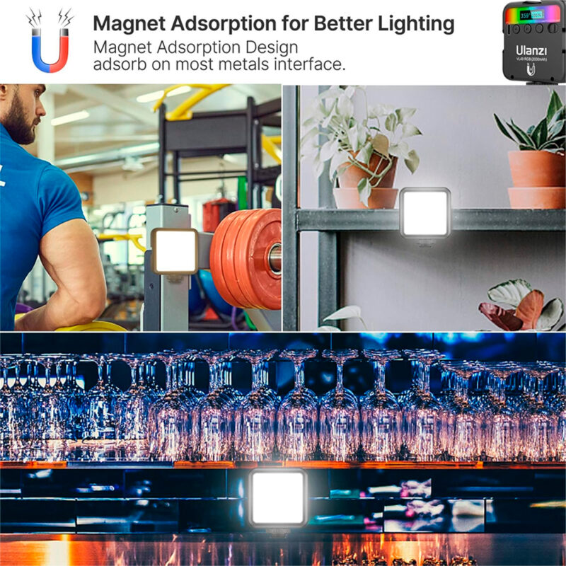 Mini Luz Rgb Recarregável Ulanzi VL49 Foto/Vídeo Preto