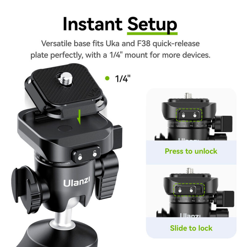 Mini Tripé de Mão/Mesa Ulanzi TT38 para Câmeras e Celular
