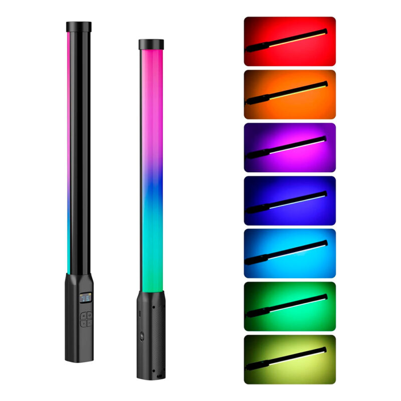 Tubo de Luz Portátil Led Ulanzi VL119 Rgb p/Vídeo Preto