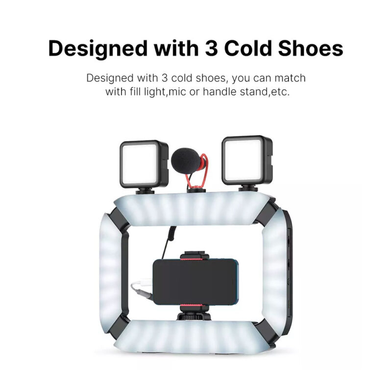 Iluminador LED Ulanzi U200 p/ Câmera e Smartphone