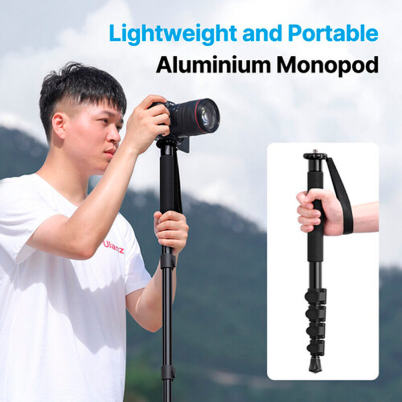 Monopé Ulanzi TB12 61" Portátil em Alumínio, Parafuso 1/4" e 3/8"