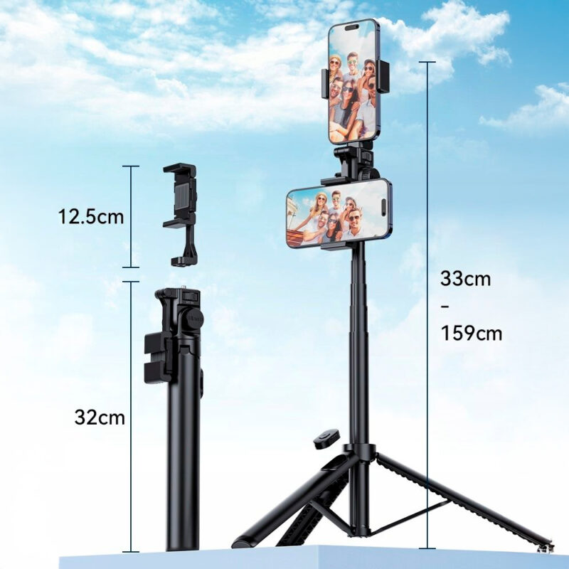 Tripé/Monopé Ulanzi MT-70 Smartphone Câmera Preto