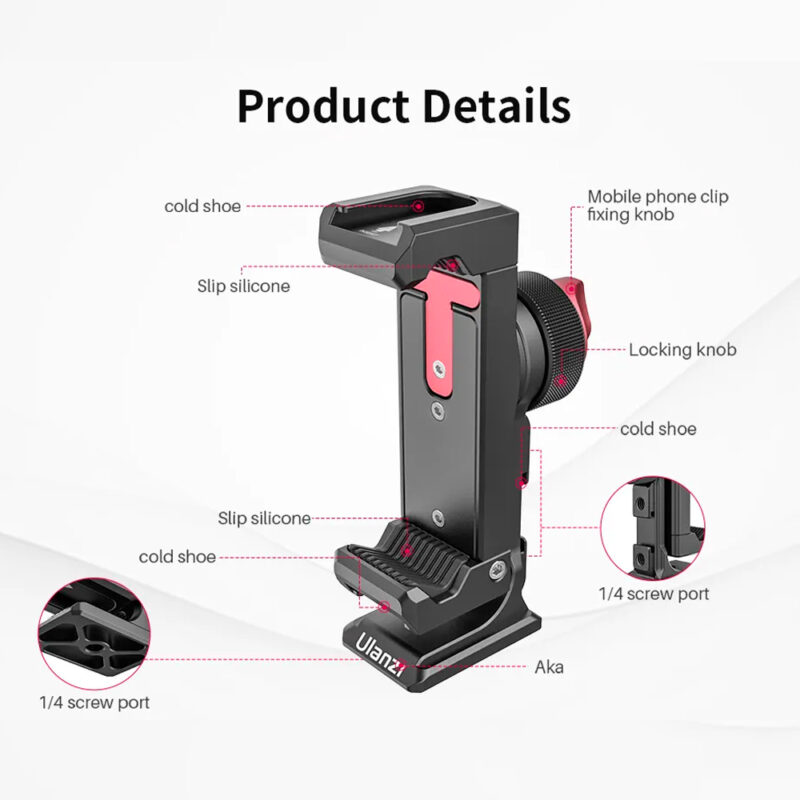 Suporte para Smartphone Ulanzi ST-27, Rotação 360°