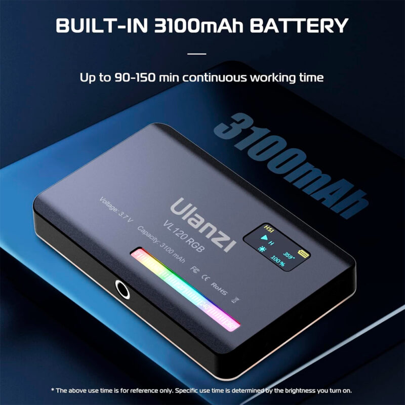 Luz de Vídeo LED Ulanzi VL120 RGB Preto