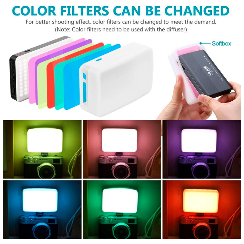 Luz LED Ulanzi Vijim VL120 Bicolor, Brilho Ajustável