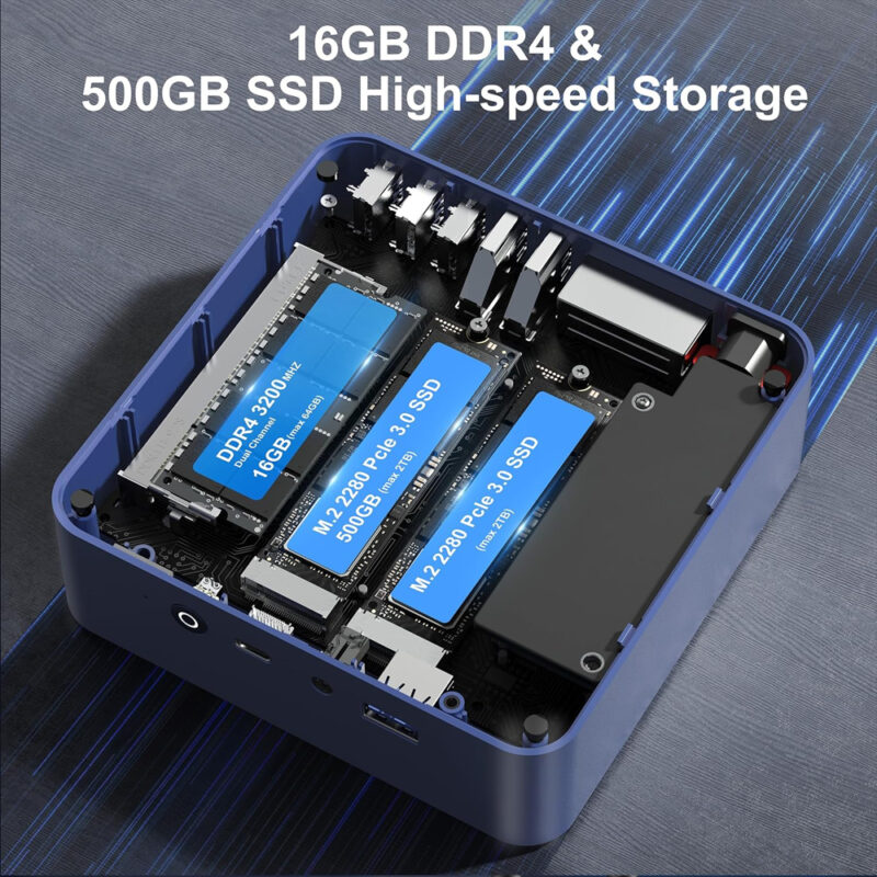 Mini Pc Beelink EQ13-C 16gb RAM 500gb Ssd N100