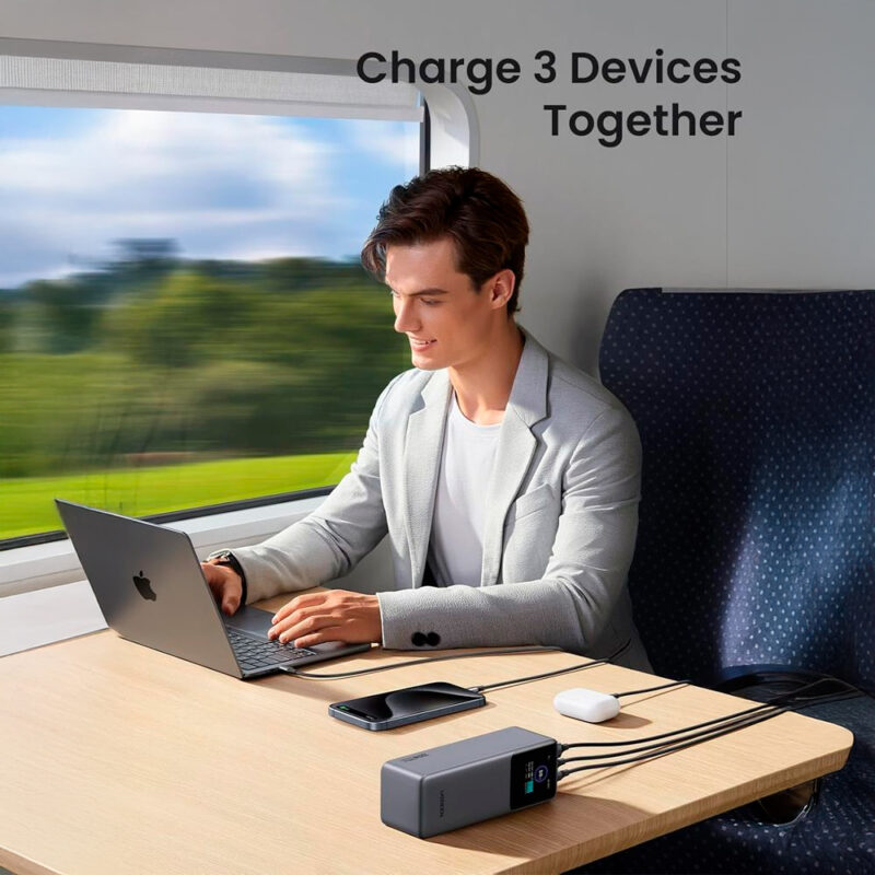 Power Bank Ugreen 25000mAh 200W – Bateria Portátil de Carregamento Rápido