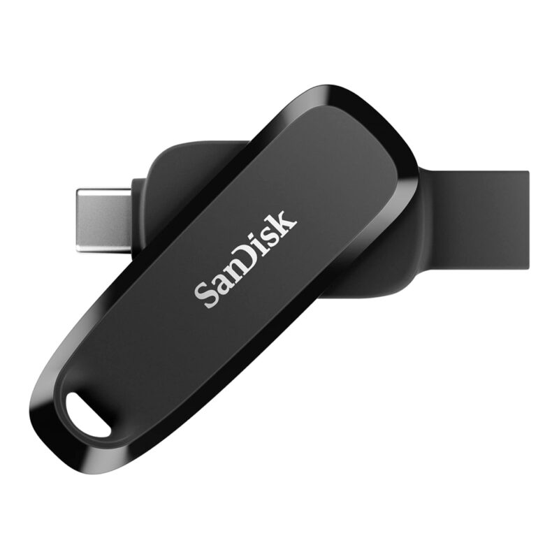 Pen Drive Sandisk 256gb Usb A/C 3.2 Gen 1 100Mbs Preto