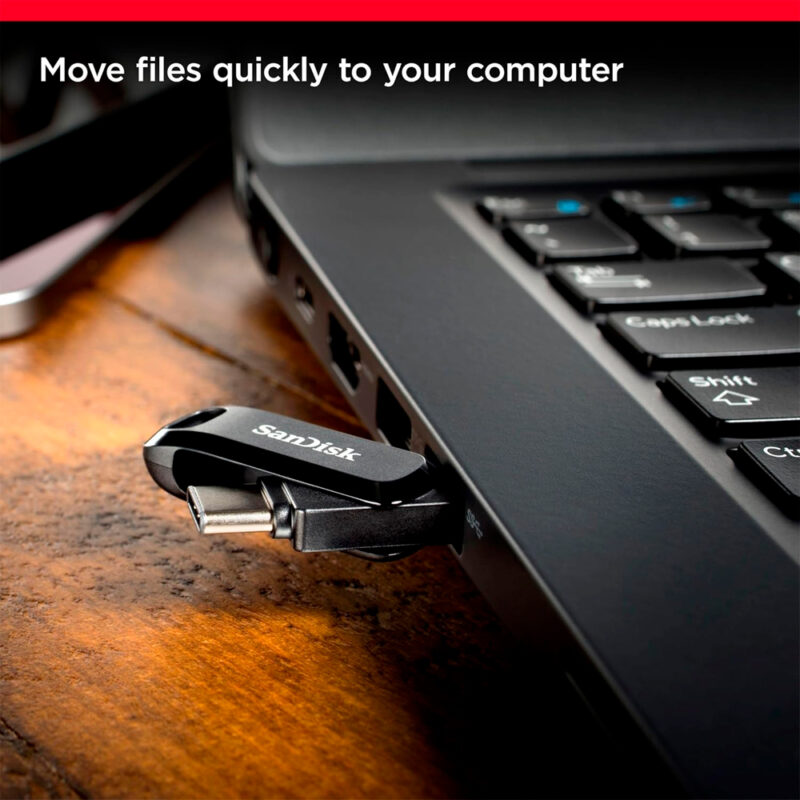 Pen Drive Sandisk 1Tb Usb A/C 3.2 Gen 1 400Mbs Preto
