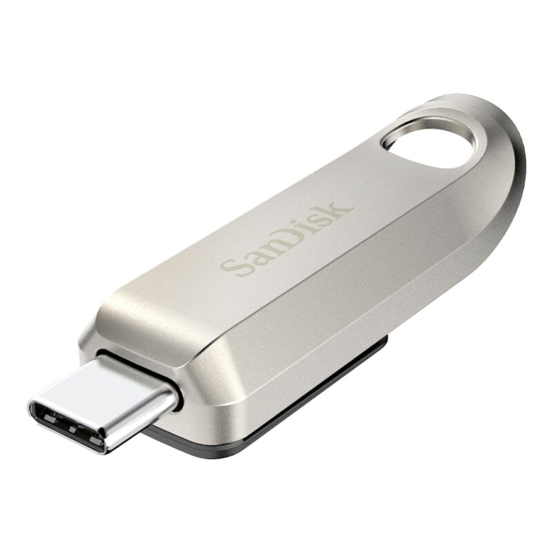 Pen Drive Sandisk 128gb Usb C 3.2 Gen 1 400Mbs Prata